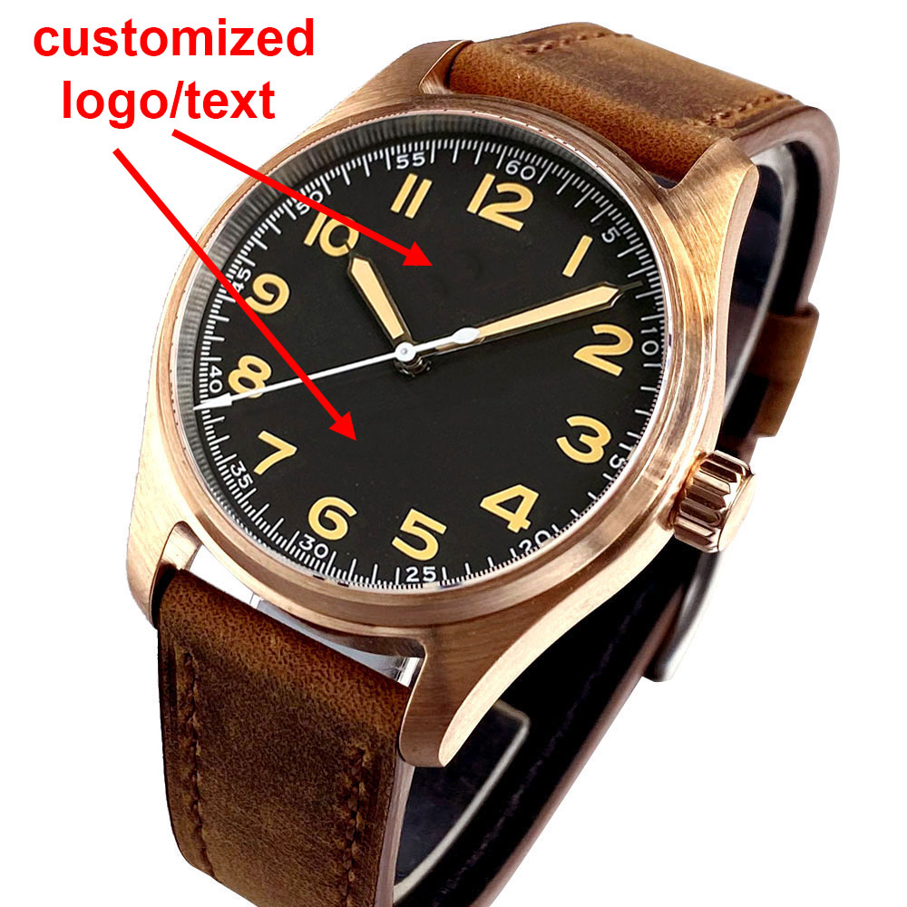 Vintage Watch Crystal - 남성용 맞춤형 시계 진짜 구스네이드 청동
