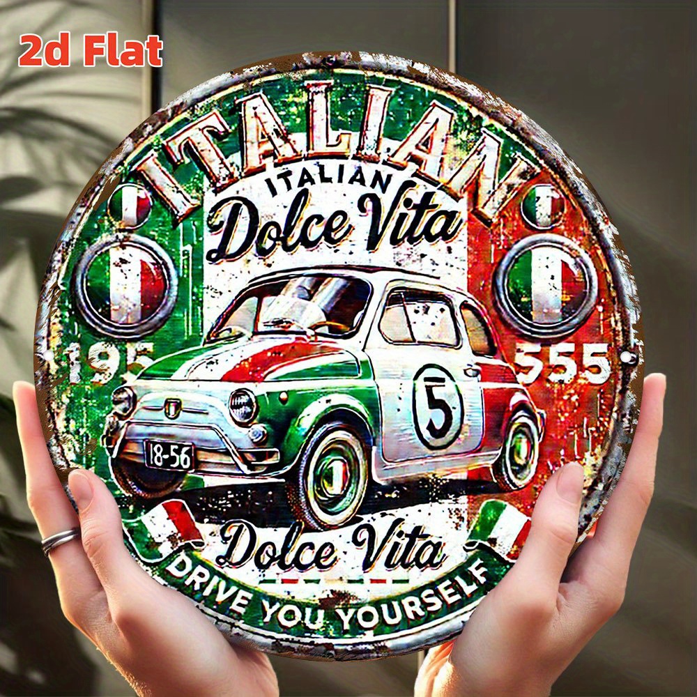 Vintage Collectible Cars - 2D 평면, 이탈리아 빈티지 스타일 자동차