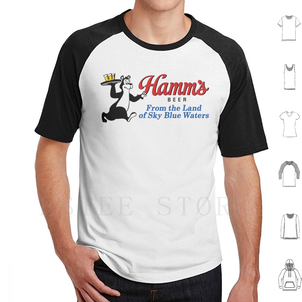 Collectible Vintage T Shirts - Hamm's Beer Bear 디자인 T 셔츠