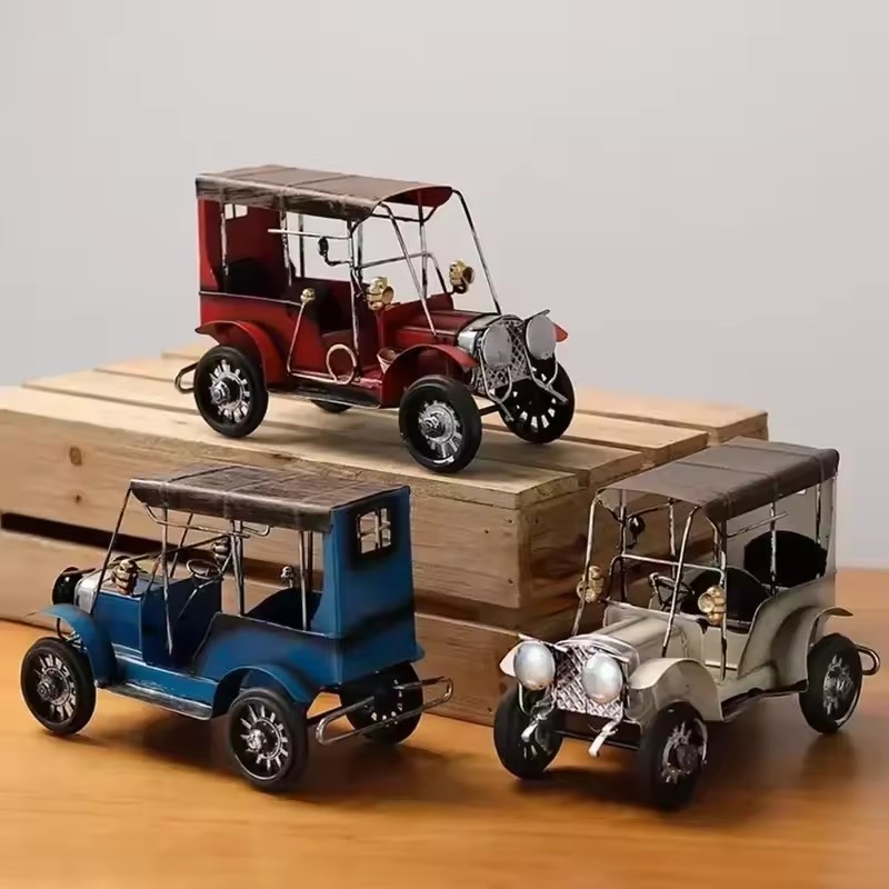 Vintage Collectible Cars - 레트로 향수 주석 골동품 자동차 모델