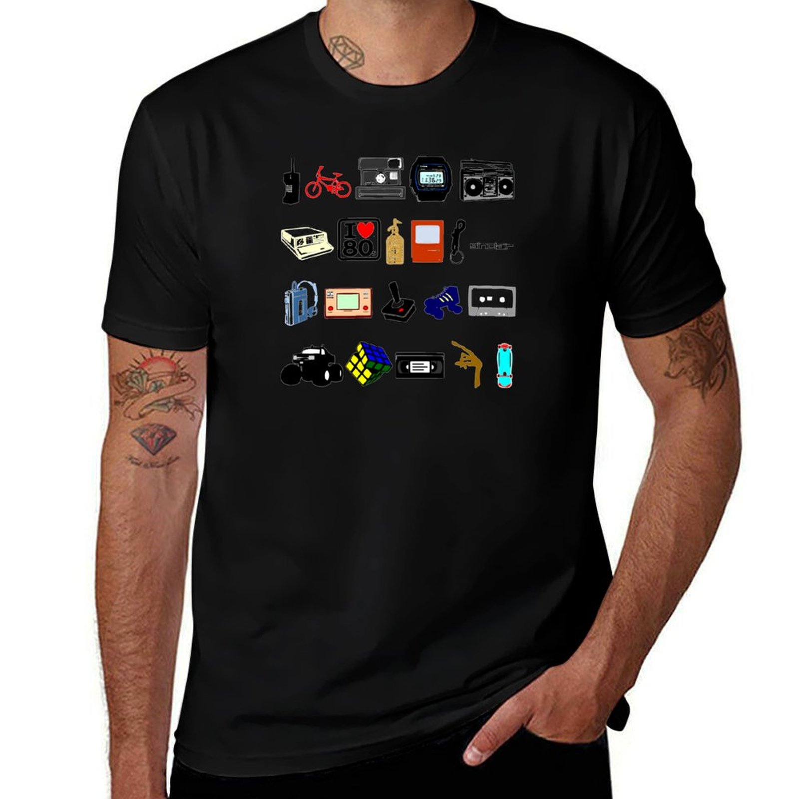 Collectible Vintage T Shirts - 1980년대 레트로 빈티지 기념품 컬렉션 티셔츠