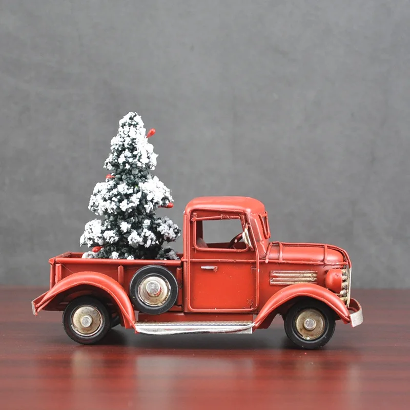 크리스마스 크리 에이 티브 선물 빈티지 트럭 모델 컬렉 - Vintage Collectible Christmas Ornaments 리뷰 및 가격