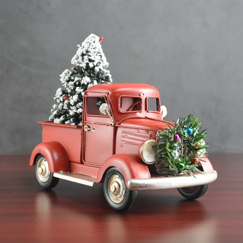 크리스마스 크리 에이 티브 선물 빈티지 트럭 모델 컬렉 - Vintage Collectible Christmas Ornaments 리뷰 및 가격