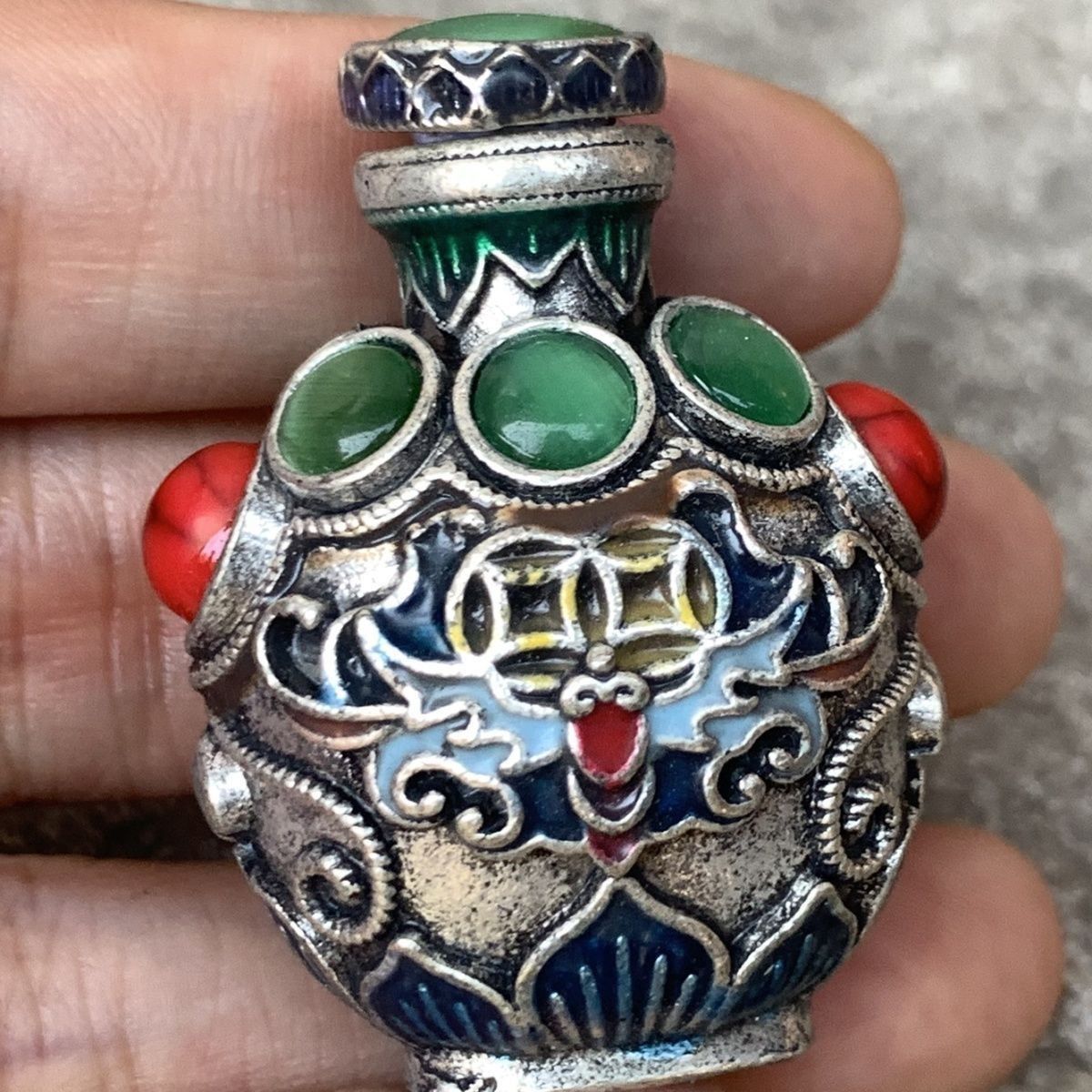 빈티지 카이로존느 청동 스너프 병, 미니 휴대용 스너프 - Vintage Collectible Bottles 리뷰 및 가격