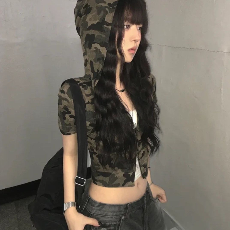 카무플라주 아메리칸 빈티지 지퍼탑 여성 후드티 스파이스 - Vintage Zip Hoodie 리뷰 및 가격