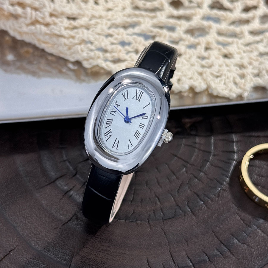 여성용 신상 타원형 욕조 모양 벨트 쿼츠 시계 우아한  - Vintage Watch Crystal 리뷰 및 가격