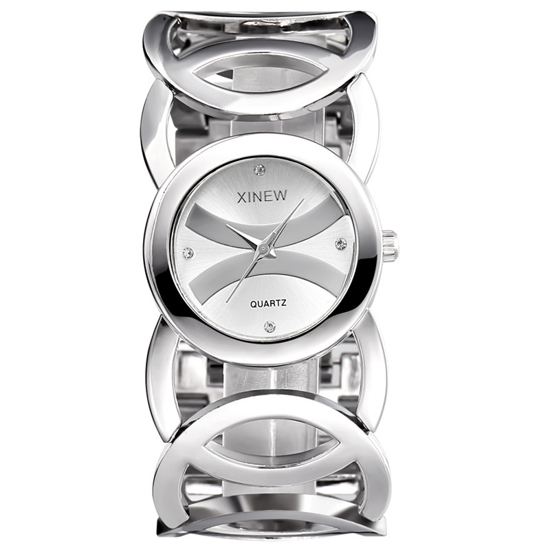 럭셔리 브랜드 레이디 골드 시계 전체 스테인레스 스틸  - Vintage Watch Crystal 리뷰 및 가격