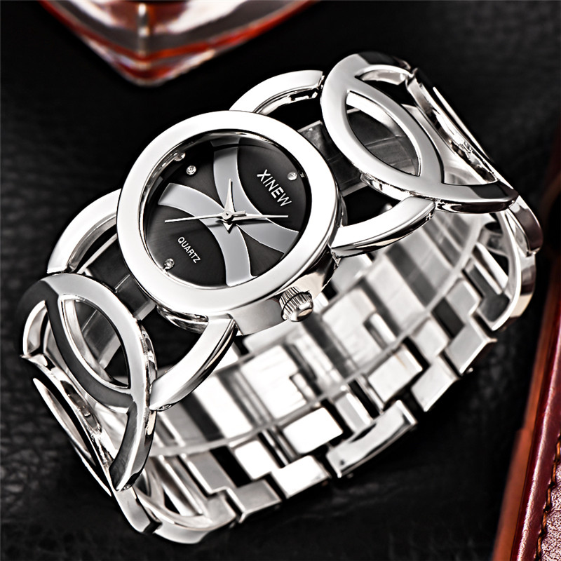 럭셔리 브랜드 레이디 골드 시계 전체 스테인레스 스틸  - Vintage Watch Crystal 리뷰 및 가격