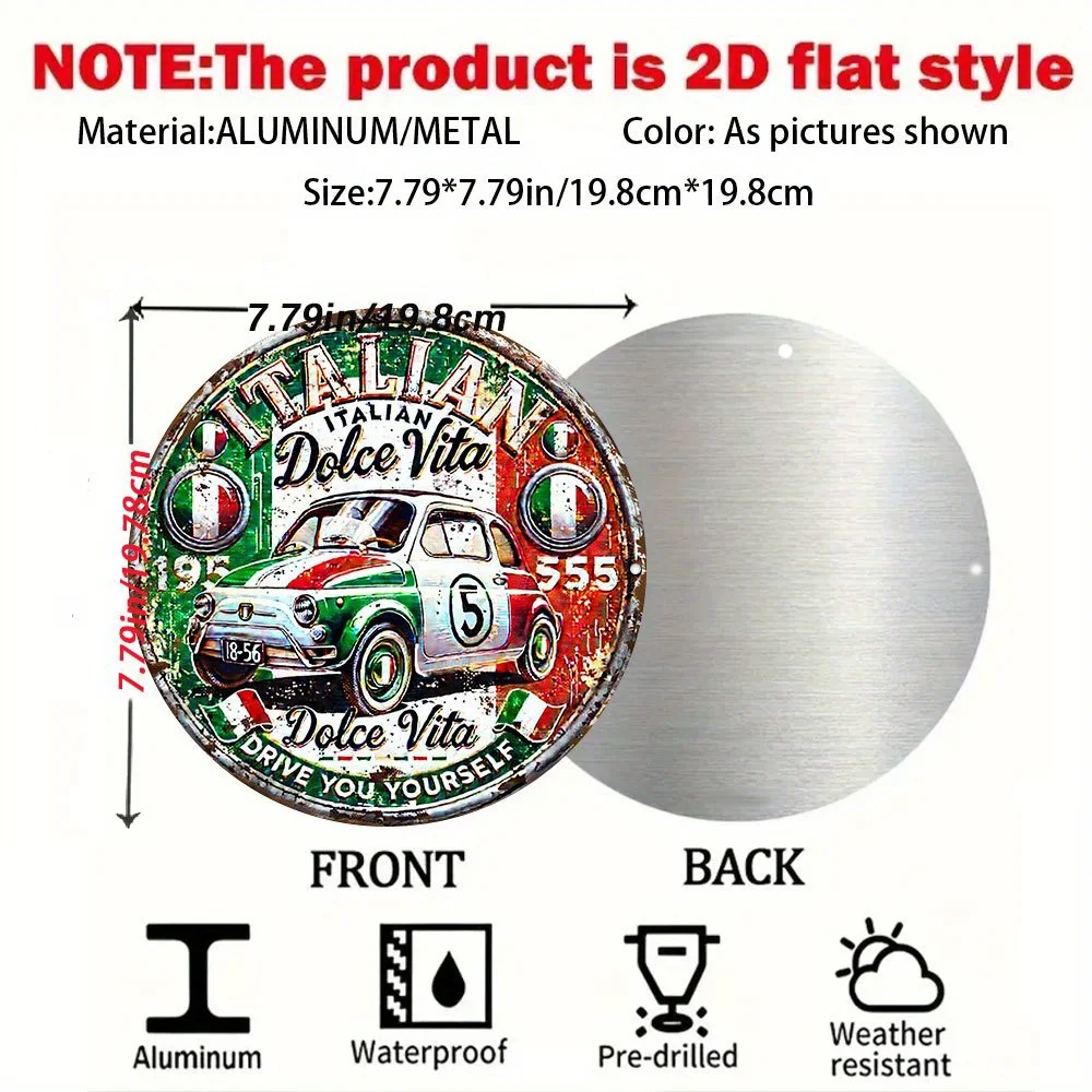 2D 평면, 이탈리아 빈티지 스타일 자동차 엠블럼 -  - Vintage Collectible Cars 리뷰 및 가격