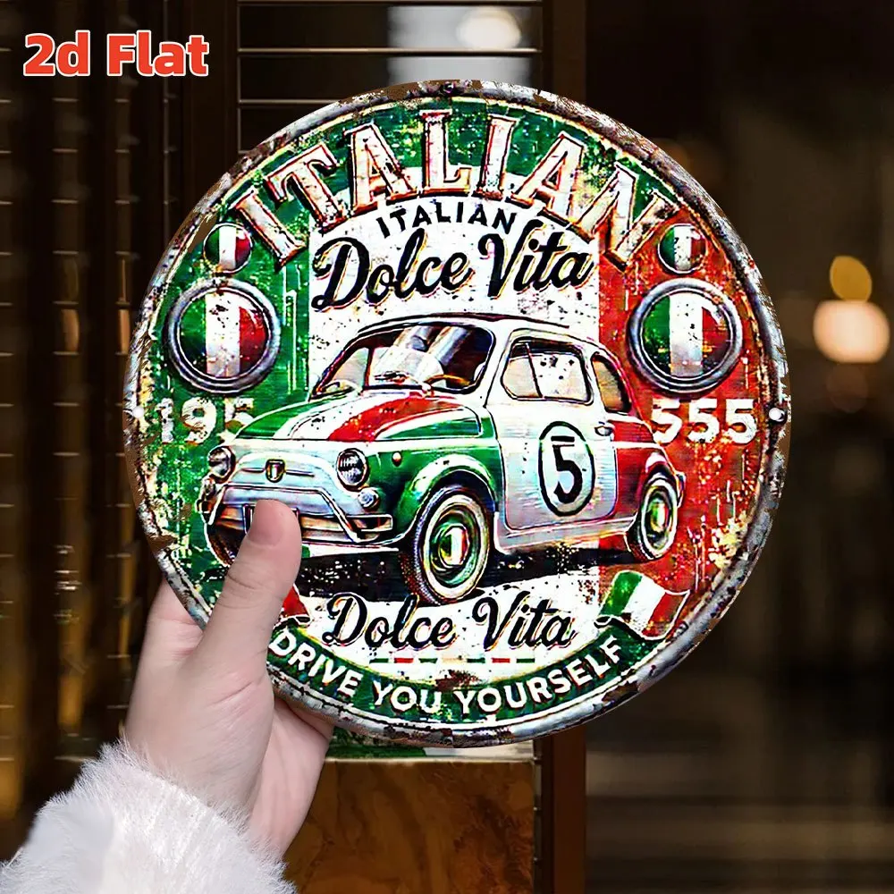 2D 평면, 이탈리아 빈티지 스타일 자동차 엠블럼 -  - Vintage Collectible Cars 리뷰 및 가격