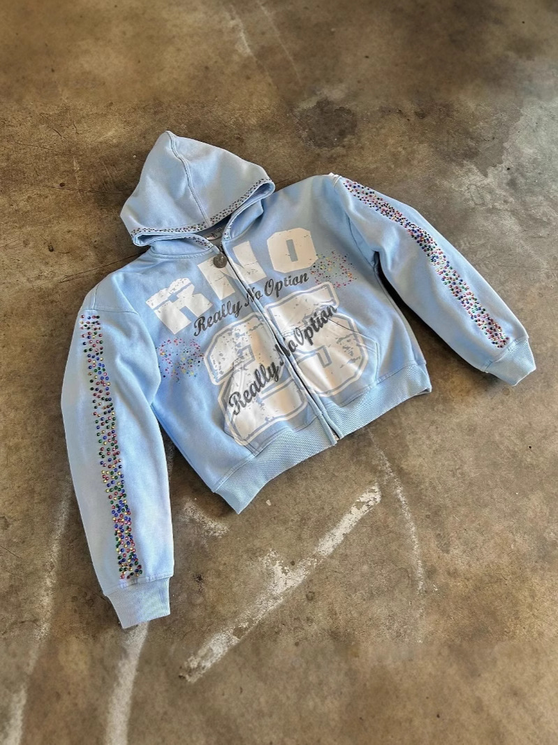 가을 빈티지 새로운 스타일의 뜨거운 벽돌 편지 인쇄 카 - Vintage Zip Hoodie 리뷰 및 가격