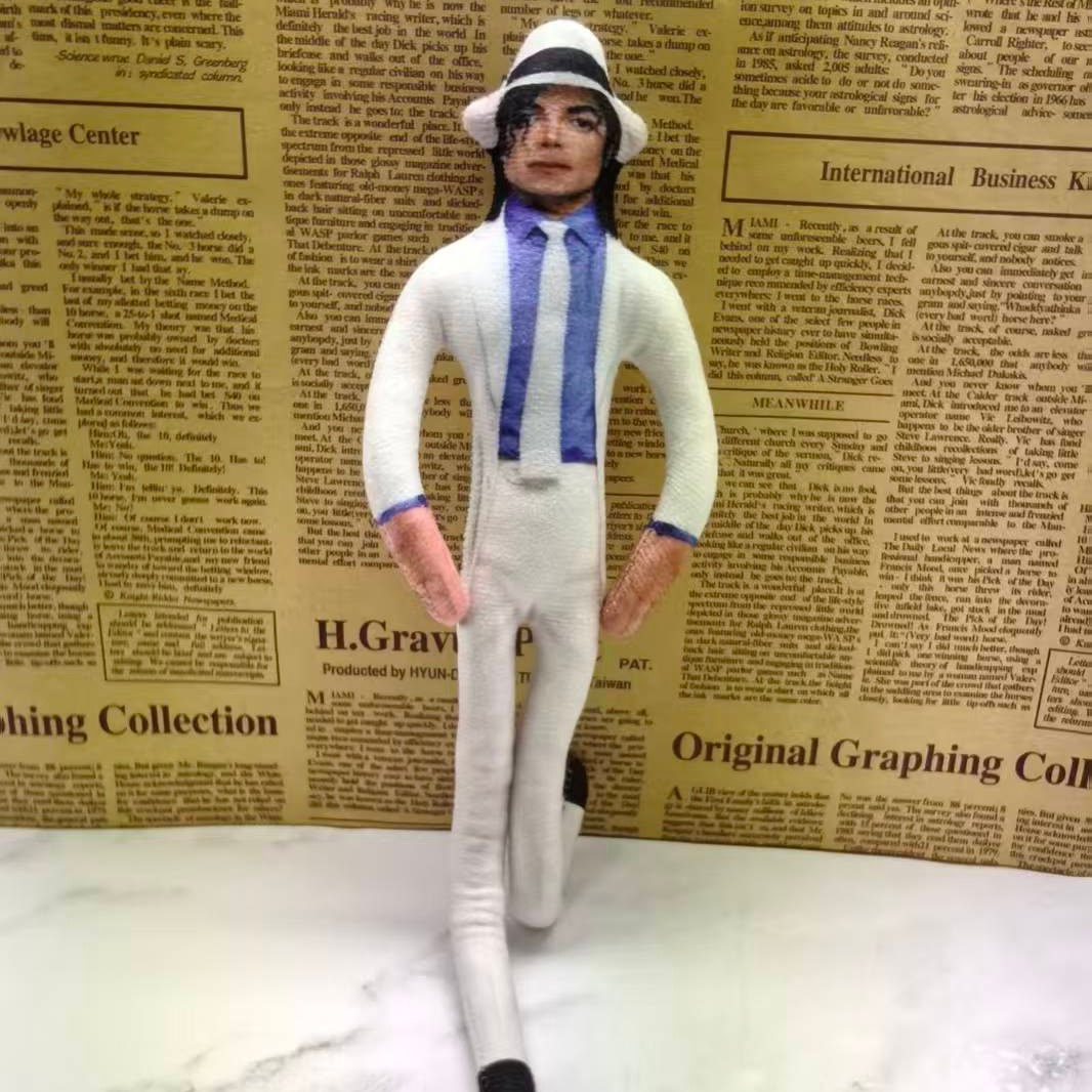 빈티지 MJ 마이클 잭슨 코스프레 소품 인형 구부릴 수 - Vintage Collectible And Vintage Dolls 리뷰 및 가격