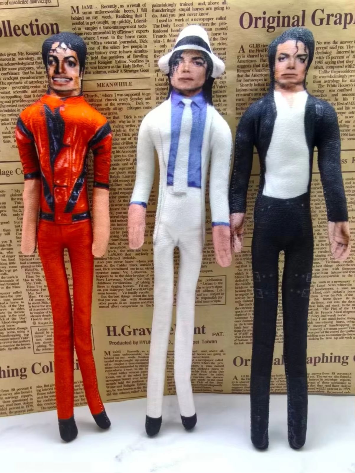 빈티지 MJ 마이클 잭슨 코스프레 소품 인형 구부릴 수 - Vintage Collectible And Vintage Dolls 리뷰 및 가격