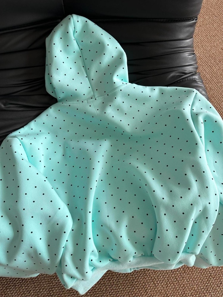 Y2k 새 봄 패션 아메리칸 스타일 폴카 도트 스타 스 - Vintage Zip Hoodie 리뷰 및 가격