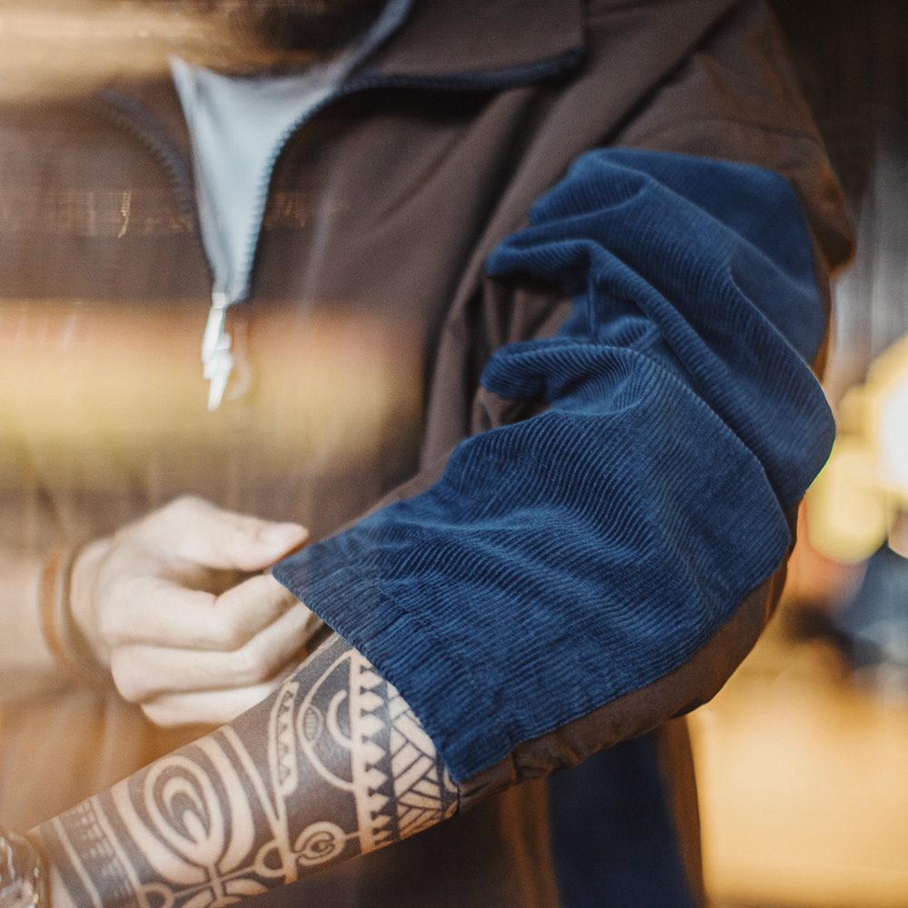 Maden 빈티지 코듀로이 컬러 블록 하프 지퍼 자켓  - Vintage Zip Hoodie 리뷰 및 가격