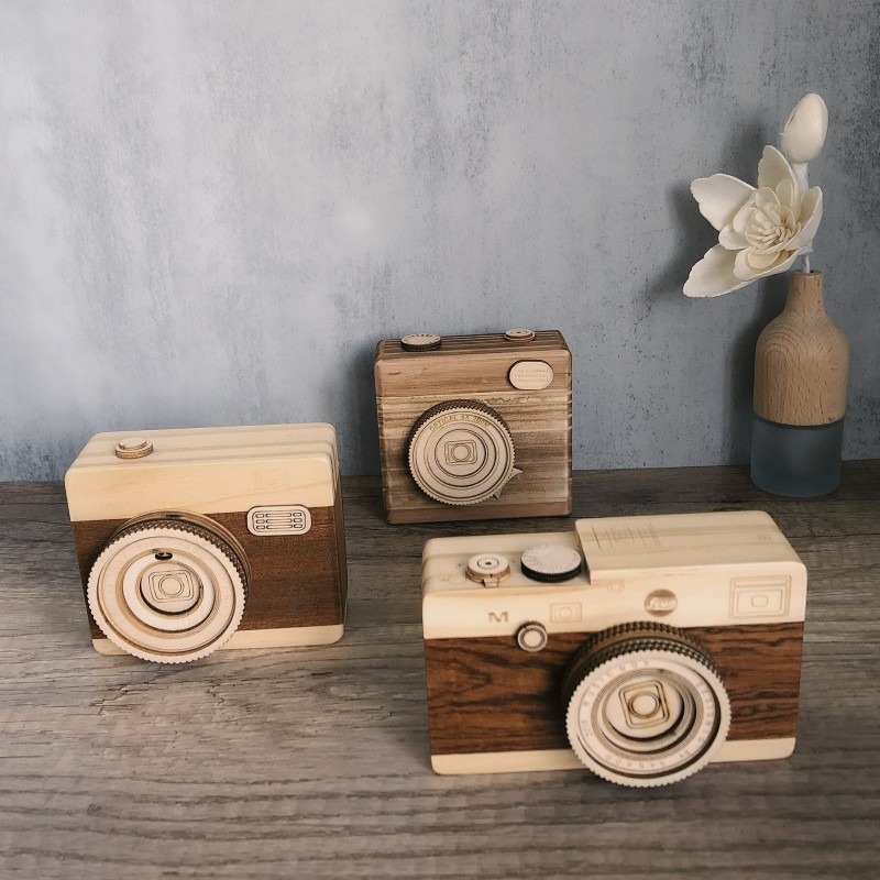 빈티지 나무 카메라 뮤직 박스 수제 기계식 사진 카메라 - Collectible Vintage Cameras 리뷰 및 가격