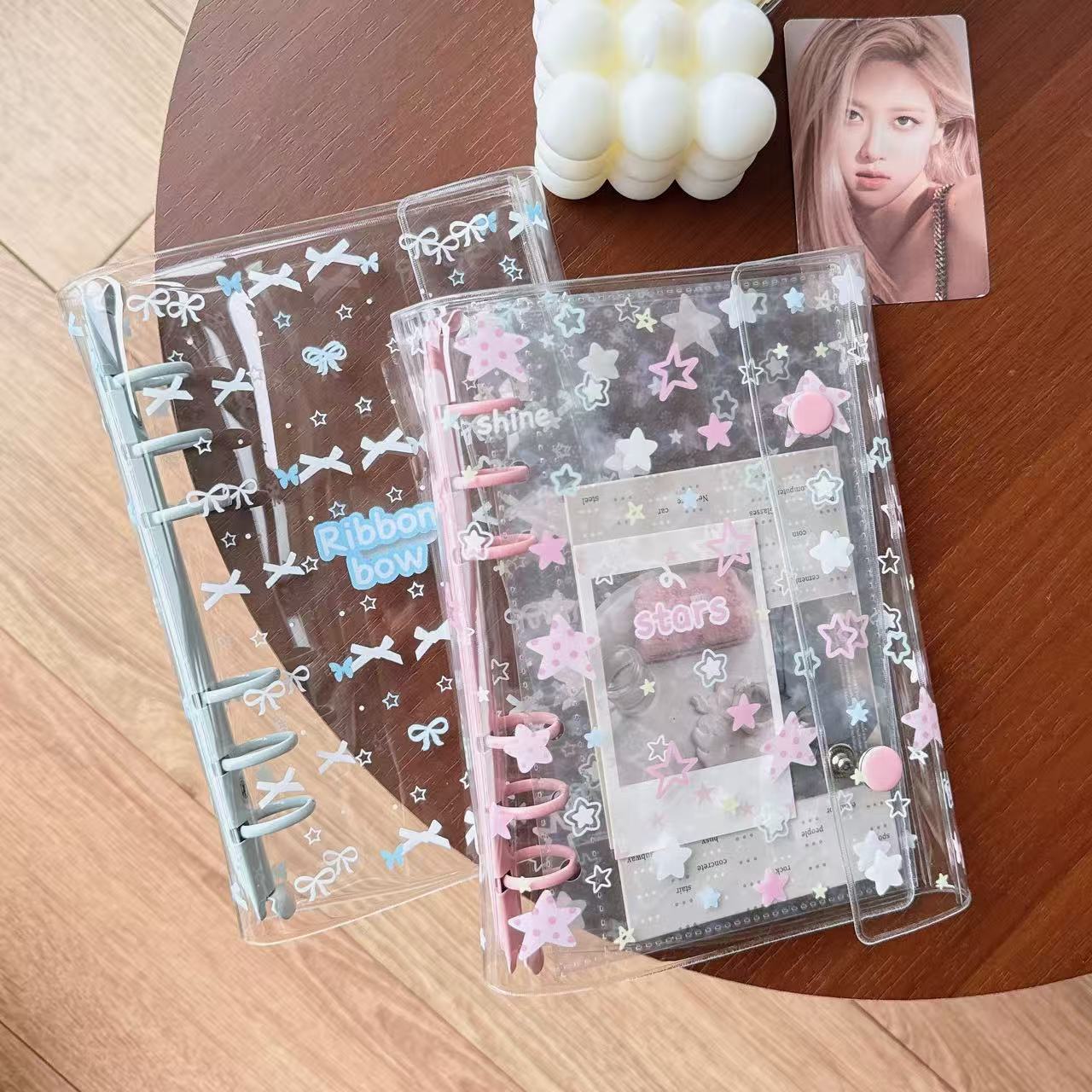 A6 폴카 도트 스타 보우 포토앨범 더블 스냅 PVC  - Polaroid Photo Album 리뷰 및 가격