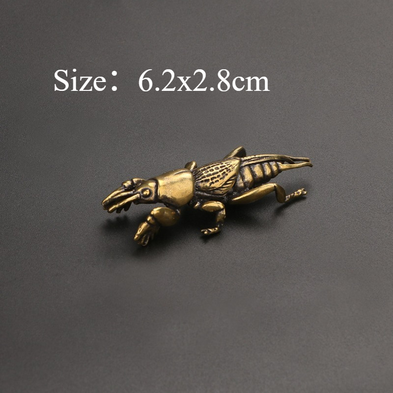 1개 황동 조각 미니 곤충 장식품 티 펫 데스크 자동차 - Vintage Collectible Christmas Ornaments 리뷰 및 가격