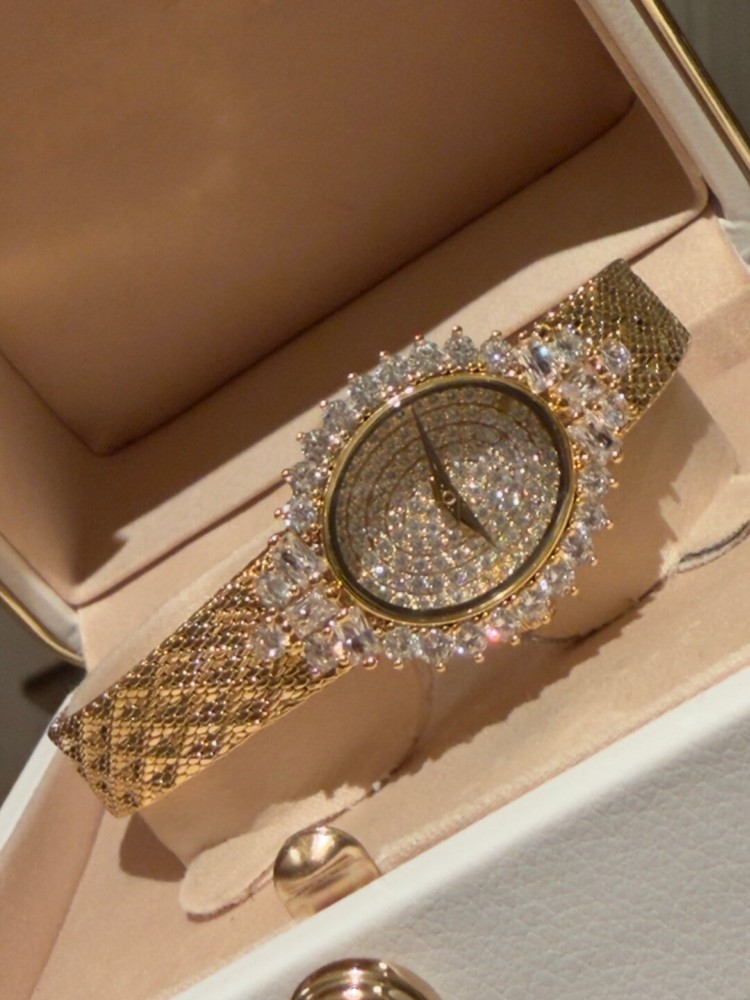 빈티지 숙녀 타원형 모양 쿼츠 시계 우아한 숙녀 사무  - Vintage Watch Crystal 리뷰 및 가격