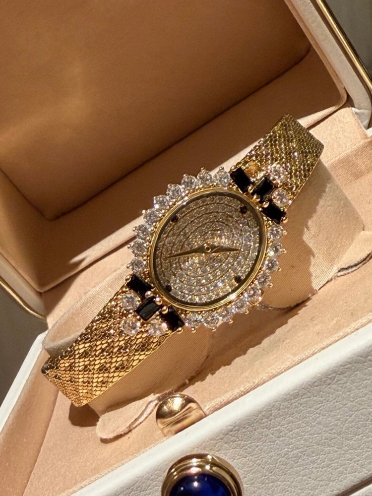 빈티지 숙녀 타원형 모양 쿼츠 시계 우아한 숙녀 사무  - Vintage Watch Crystal 리뷰 및 가격