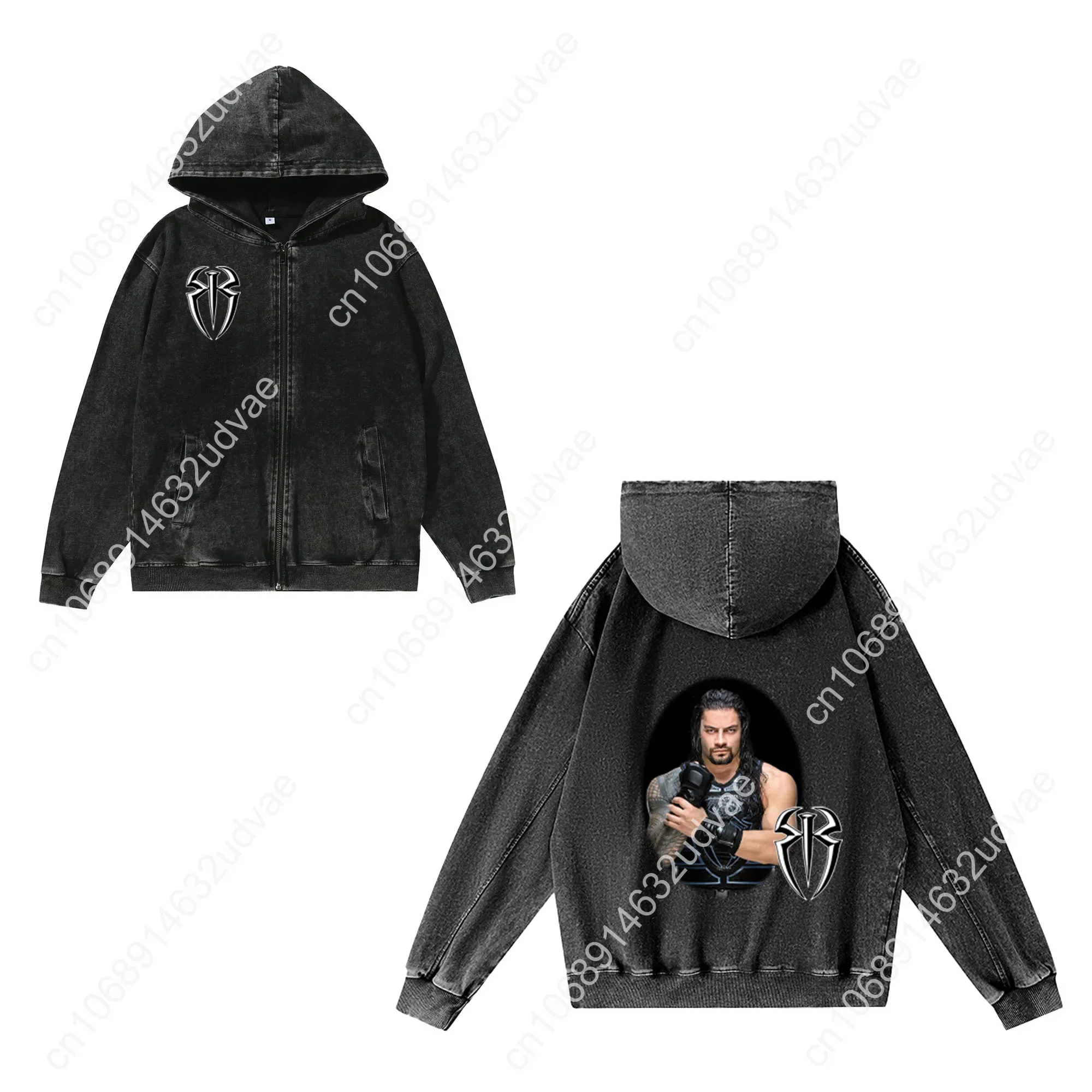 로만 레인즈 지퍼 스웨트셔츠 남성 여성 십대 레트로 후 - Vintage Zip Hoodie 리뷰 및 가격