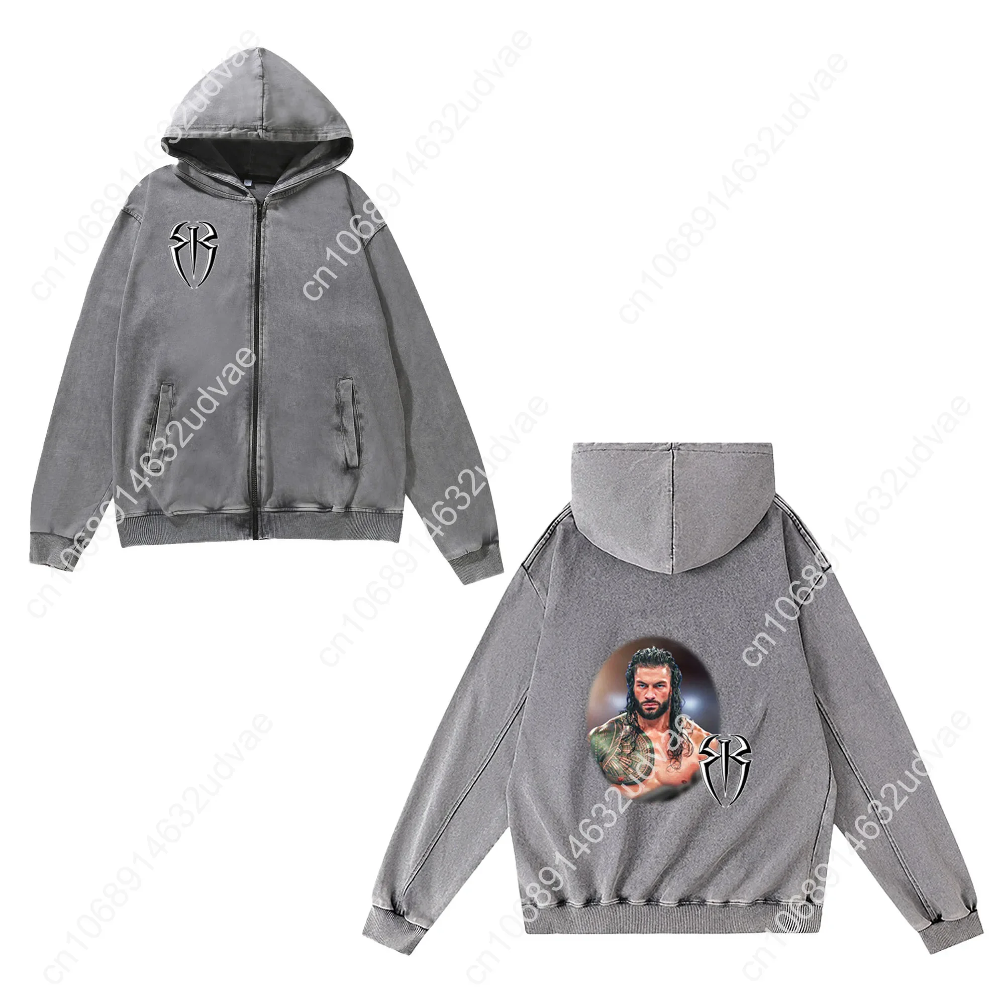 로만 레인즈 지퍼 스웨트셔츠 남성 여성 십대 레트로 후 - Vintage Zip Hoodie 리뷰 및 가격