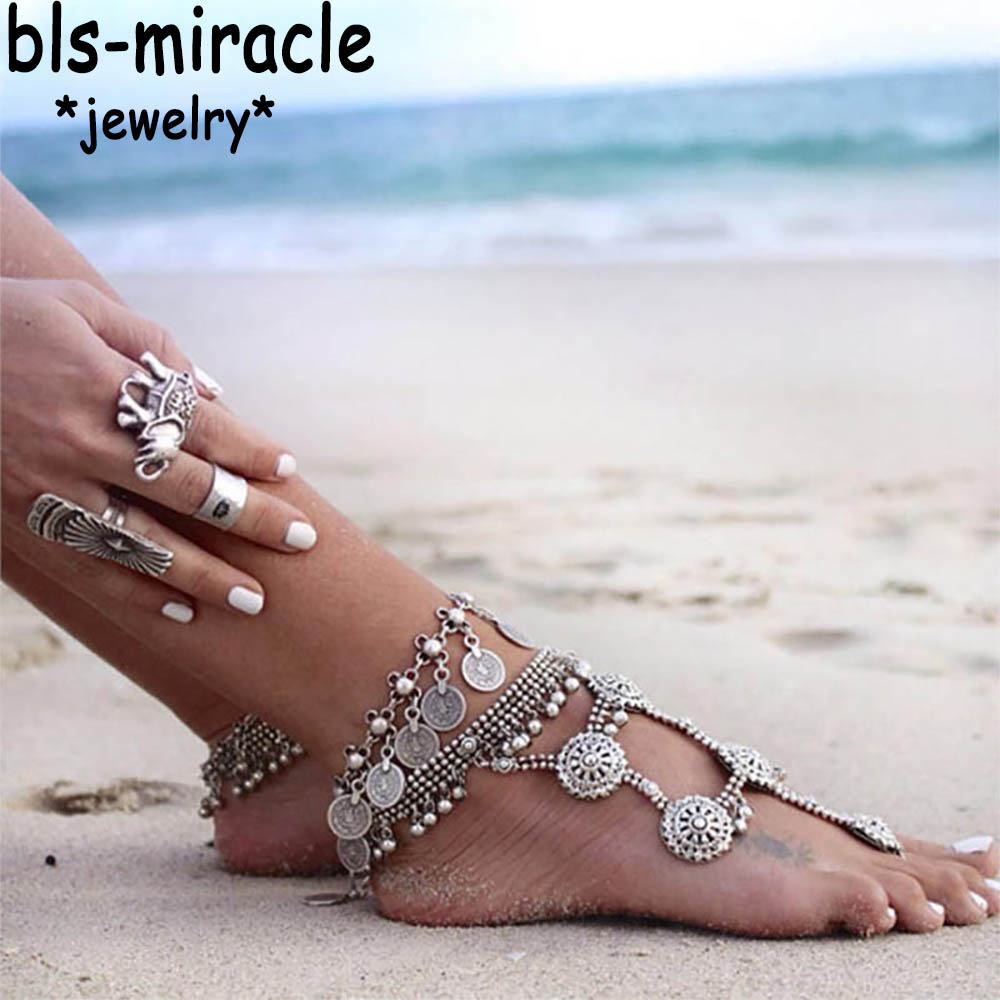 Bls-miracle 보헤미아 핫 패션 발 쥬얼리, 금 - Vintage Collectible Coins 리뷰 및 가격