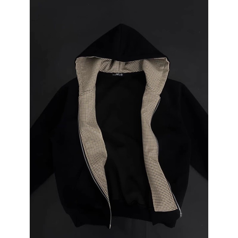 QICHE 남성용 아메리칸 빈티지 지퍼업 후디, 대비되 - Vintage Zip Hoodie 리뷰 및 가격
